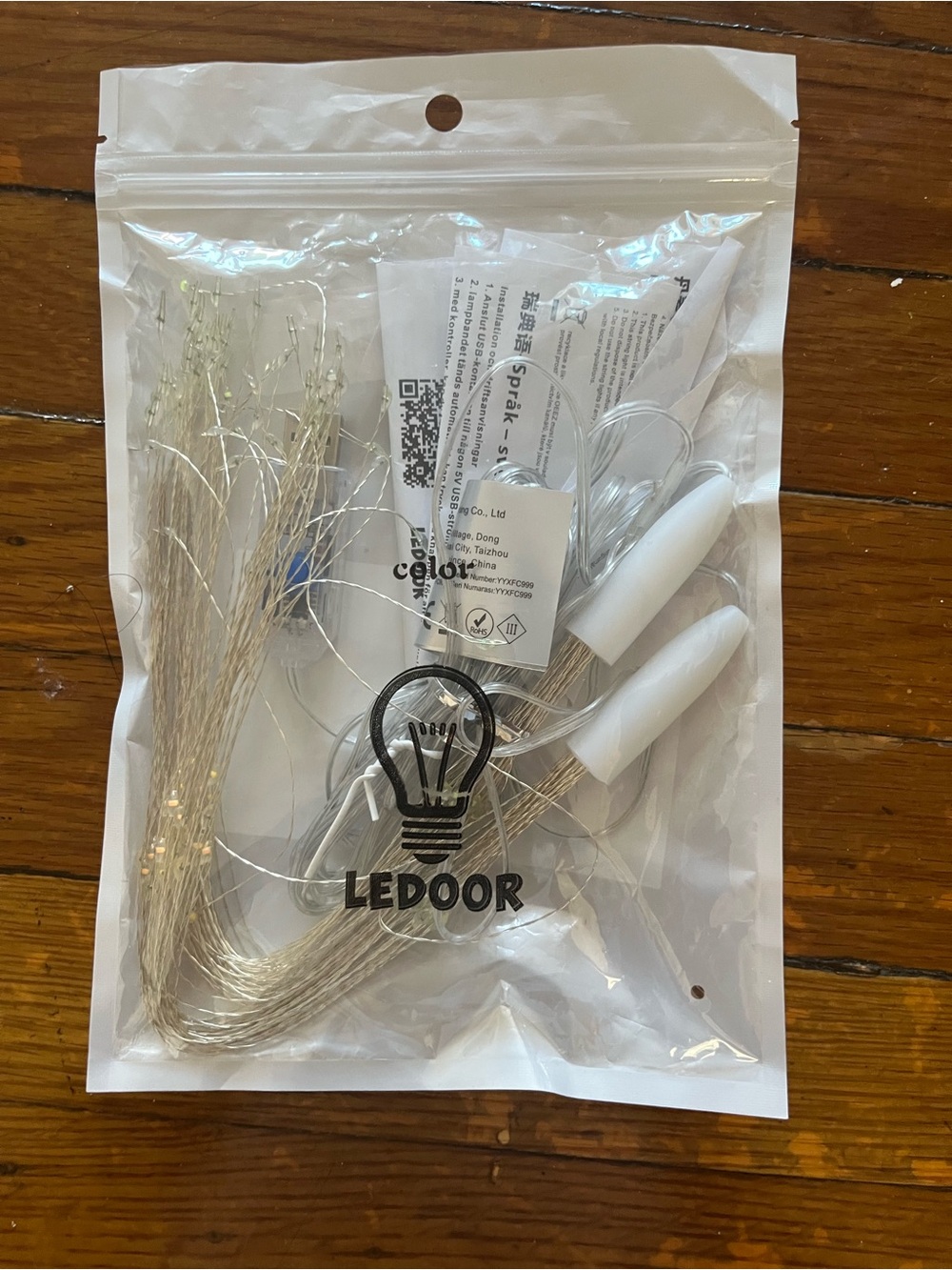 Silver LED String Lights for Home Party Supplies